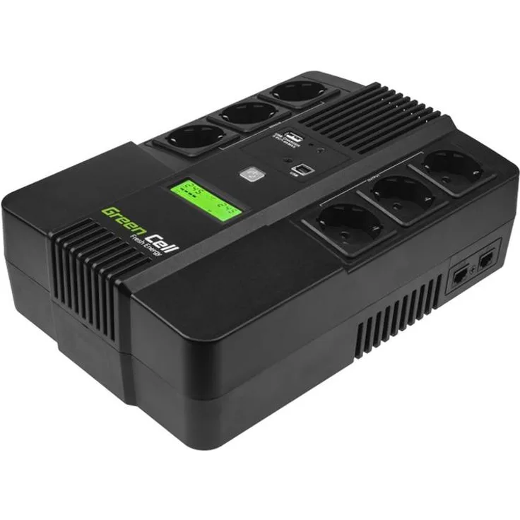 GREEN LL UPS-USV AiO (800VA-480W, 6x Schuko, AVR, LCD)