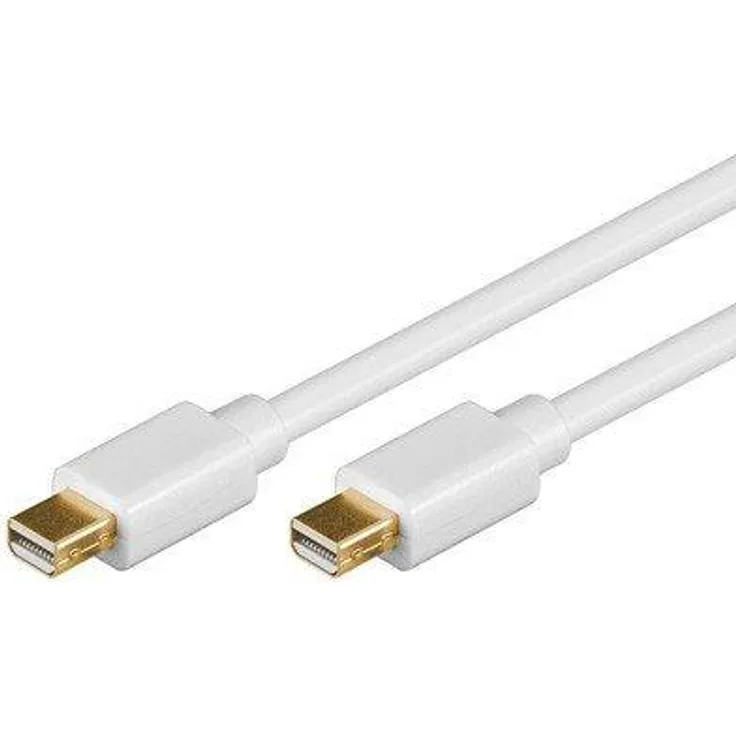 Wentronic Goobay mini DisplayPort Verbindungskabel 1.2, Weiß, 2 m - Mini DisplayPort-Stecker > Mini DisplayPort-Stecker (52851)