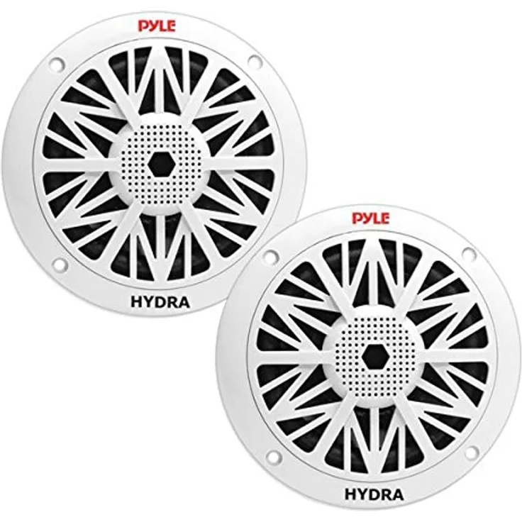 Pyle PLMR62 200 W 16,5 cm 2 Wege Marine Lautsprecher, Weiß Einbau-Lautsprecher - 200 Watt - schwarz, weiß