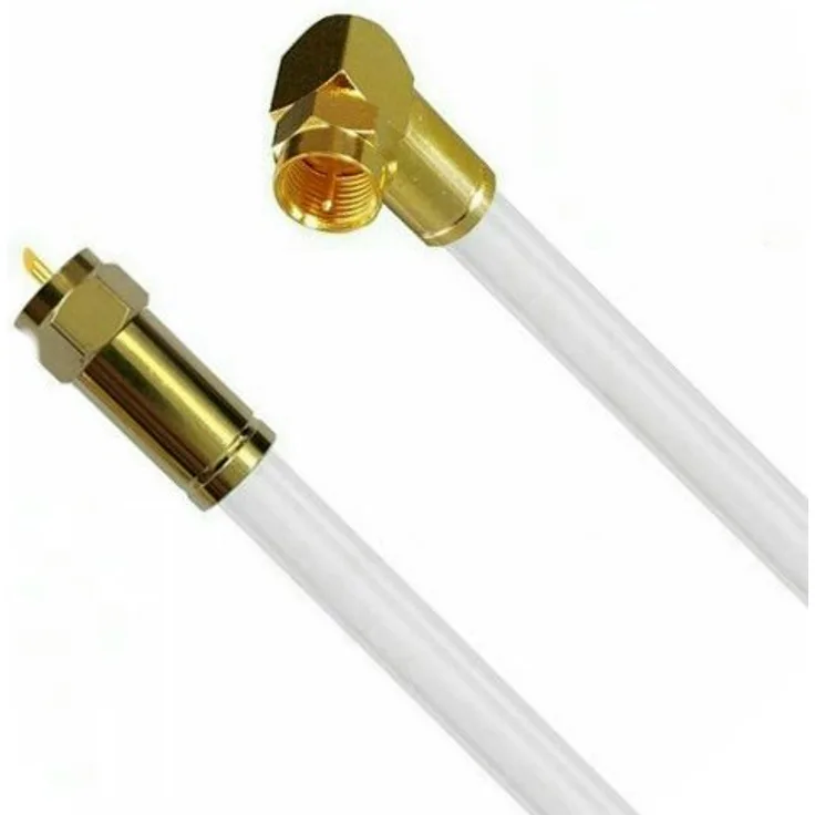 Fritz!Box Cable Vodafone Kabelanschluss Anschlusskabel High Quality 4K 8K HD Winkel - Gerade Weiß 10m