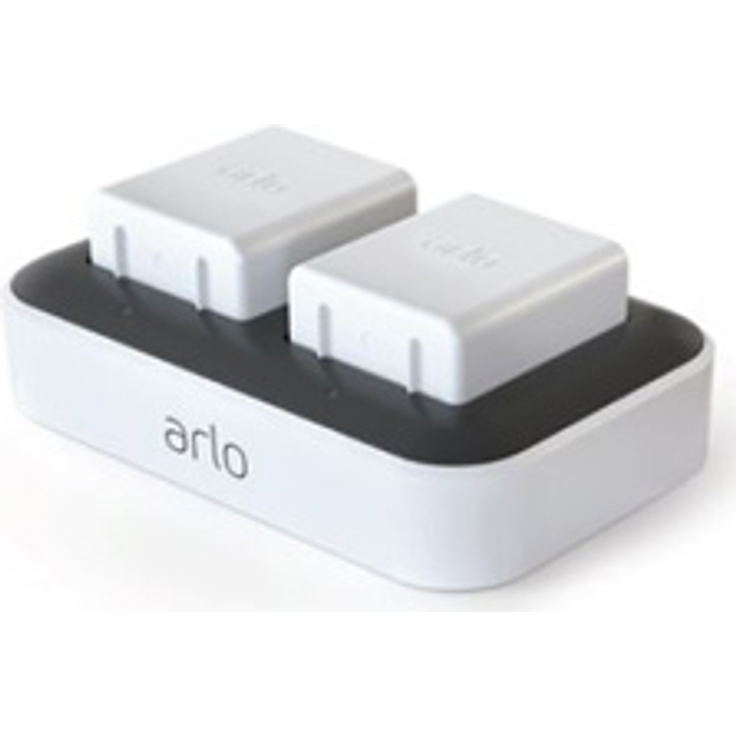 Arlo Zubehör, Doppelladestation (offiziell, bis zu zwei Akkus laden, nur mit kabelloser Arlo Ultra und Pro3 Überwachungskamera kompatibel) VMA5400C