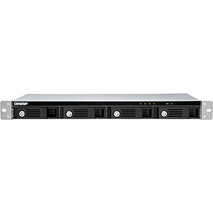 QNAP TR-004U Rackmount-USB 3.0-RAID-Erweiterungsgehäuse, 4 Einschübe, schwarzsilber