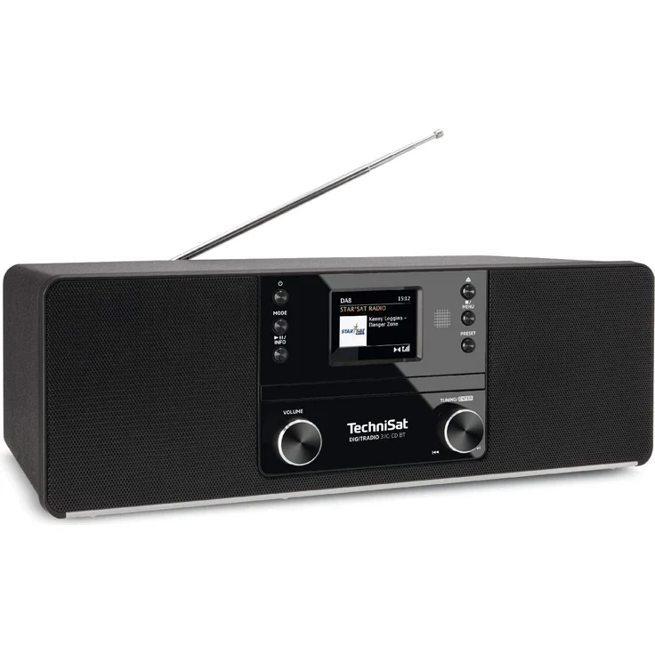 TechniSat DigitRadio 370 CD BT CD-Radio mit Bluetooth, TFT-Display, Wecker, schwarz – Bild 2