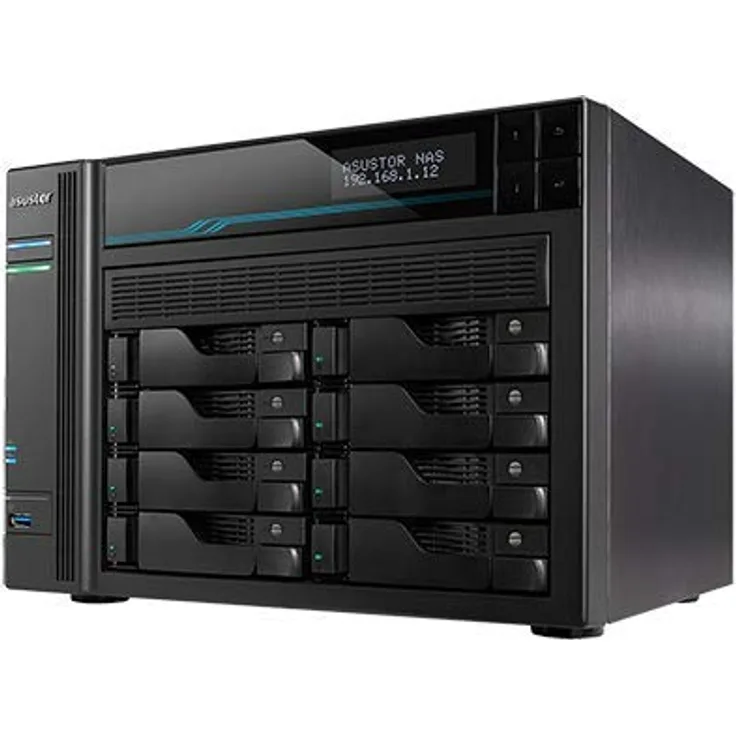 NAS-Server AS6508T 8 BAHIAS Atom C3538 Quad Core Denverton 2,1 GHz 8 GB 2 x 2,5 GB 2 x 10 GB RAID 0,1 JBOD SATA6 GB USB 3.0