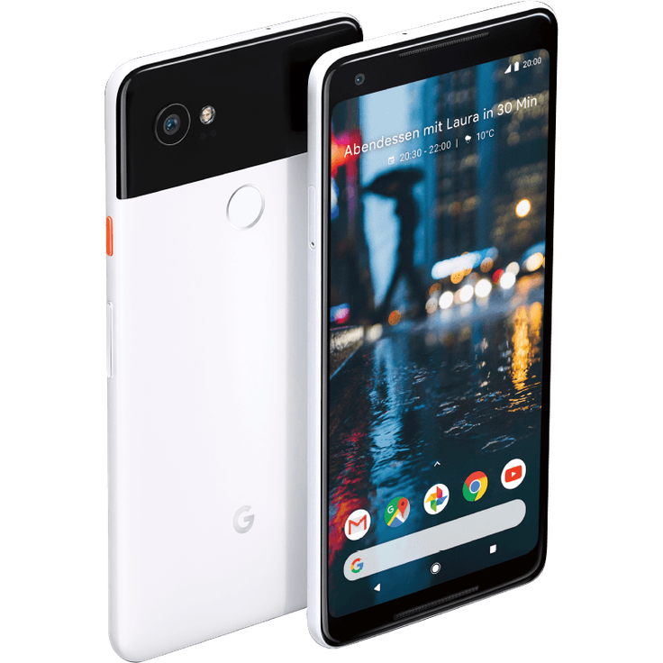 Google Pixel 2 XL Smartphone 15,2cm Pixel (6 Zoll) P-OLED-Display, 64GB interner Speicher, 4GB RAM, Android, Schwarz/Weiß – Bild 4