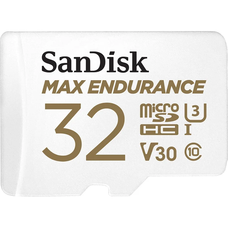 SanDisk MAX ENDURAN microSD-Karte 32GB (lange Lebensdauer, bis zu 120.000 tunden aufnehmen, Full-HD, temperatur- und stoßfest, wasserresistent) – Bild 1