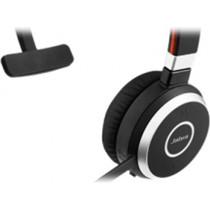 Jabra Evolve 65 Wireless Mono On-Ear Headset Unified Communications zertifizierte Kopfhörer mit langer Akkulaufzeit USB Bluetooth Adapter Schwarz – Bild 2