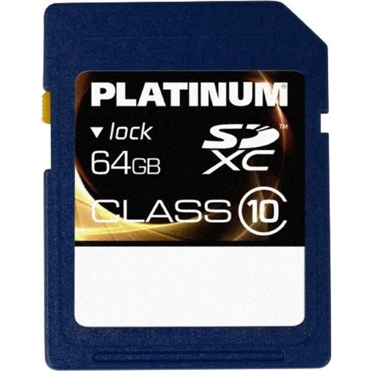 Platinum 64 GB Class 10 SDXC Speicherkarte 177119
