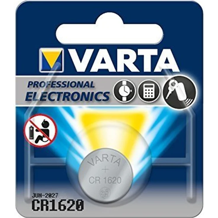VARTA CR 1620 Lithium Knopfzelle CR1620, 1er Pack – Bild 1