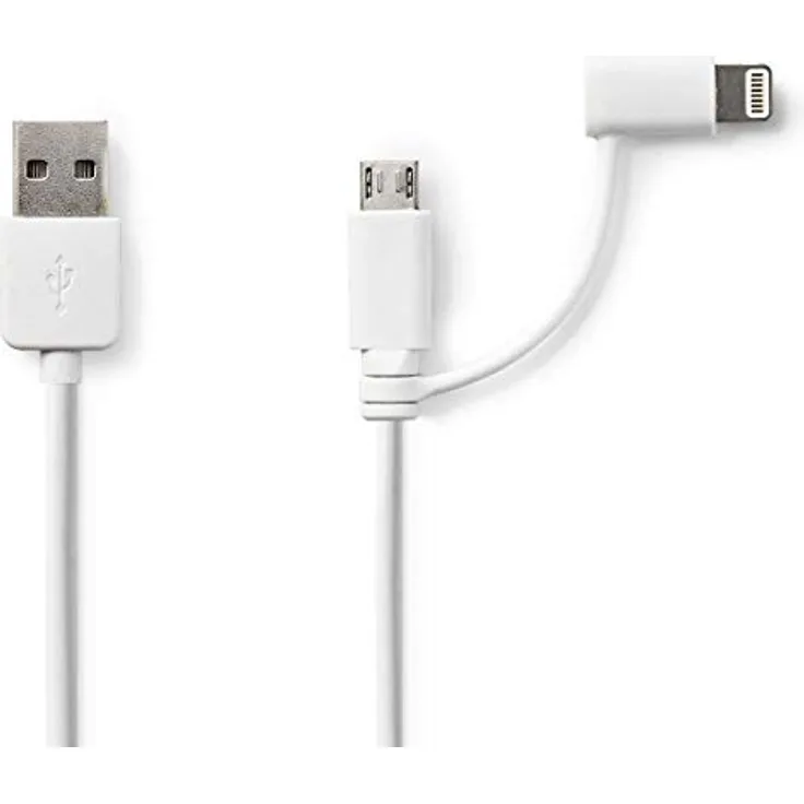 Nedis 2 in 1 USB-Lade- und Synchronisierungskabel USB A Stecker