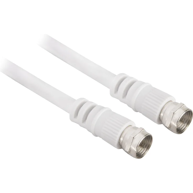 goobay Antennenkabel Kabel, weiß