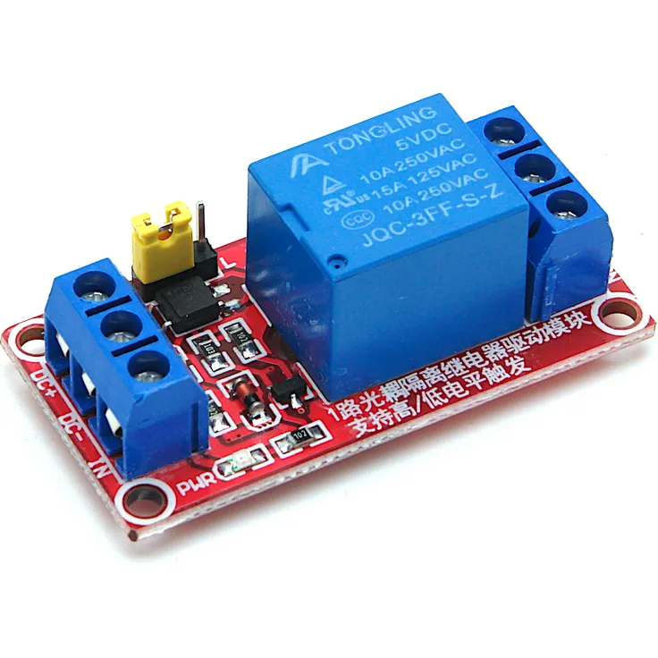 5V 1 Kanal Relais Modul mit definierbarem Schaltsignal (High/Low)