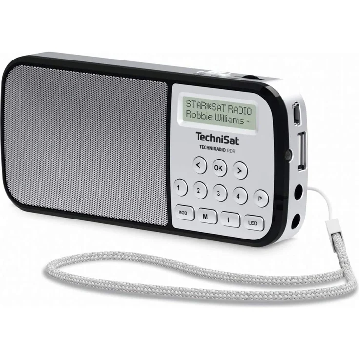 TechniSat Techniradio RDR Tragbares Radio, LCD-Display, silber – Bild 3