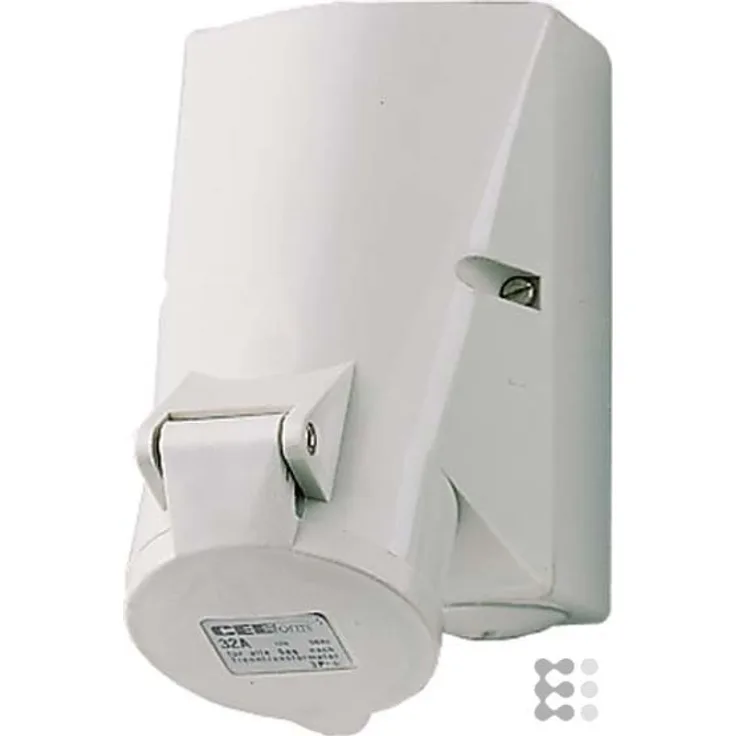Mennekes Wanddose 2983A 32A,4p,1h,>50V,IP44 CEE-Steckdose 4015394017226