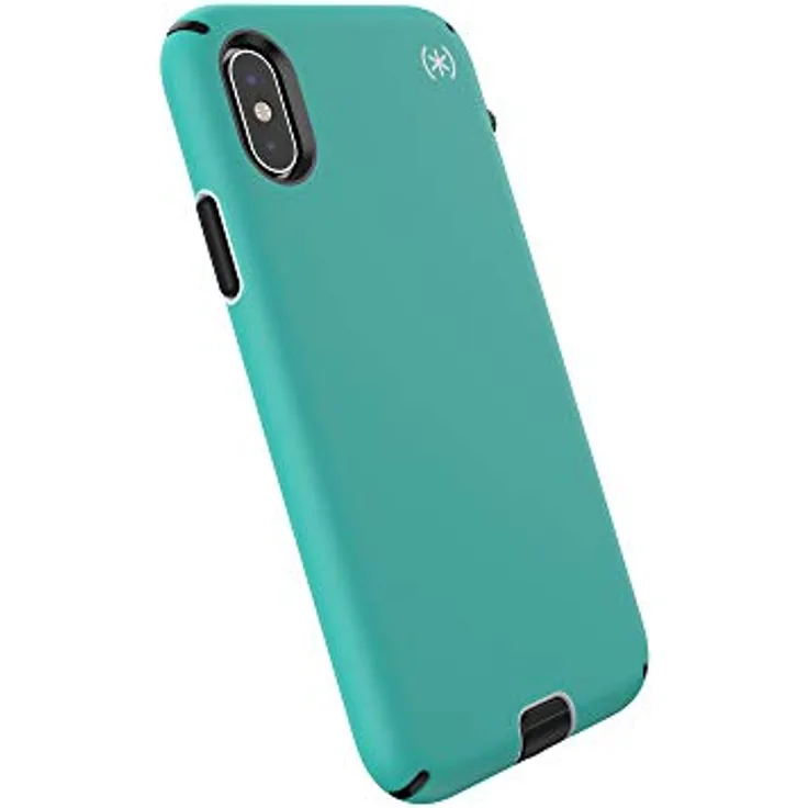 Speck iPhone XS Max Schutzhülle Antibakteriell Sports Handyhülle Schützende Hülle Tasche Dünne Schale Hardcase Beständig für Apple iPhone XS Max - Presidio Sport - Türkis-Grau