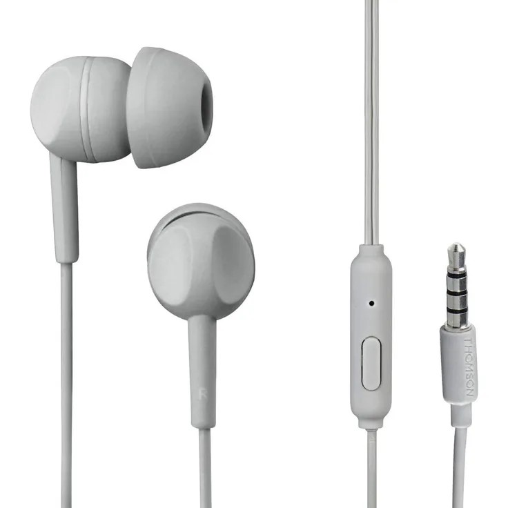 Thomson EAR3005 In-Ear Kopfhörer mit Mikrofon, grau