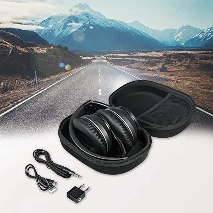 LogiLink BT0053 Over-Ear-Kopfhörer, mit Bluetooth, Mikrofon, Noise Cancelling, schwarz – Bild 6