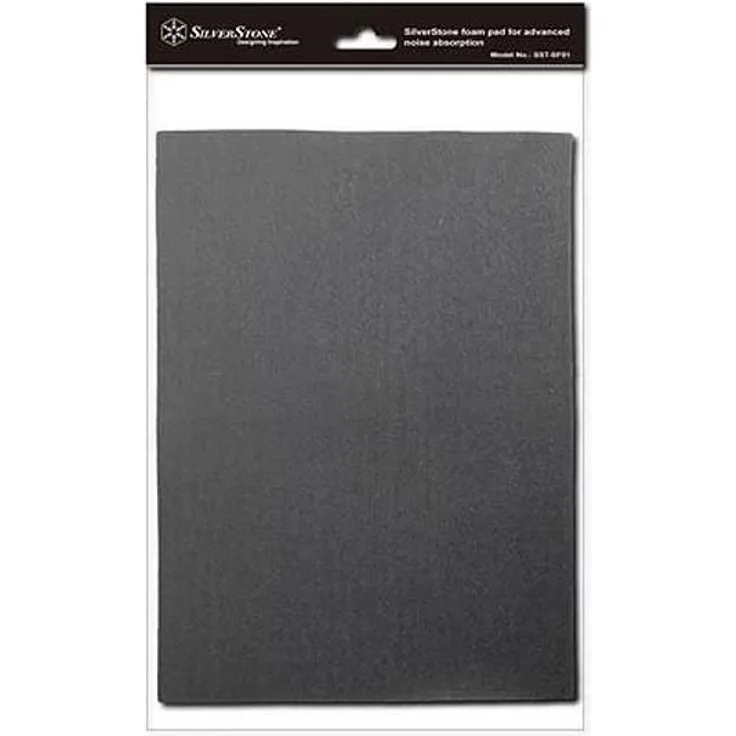 SilverStone SST-SF01 - Dämmungsmatte für PC Gehäuse Noise Absorber Silent Foam, 530x380x4 mm, schwarz