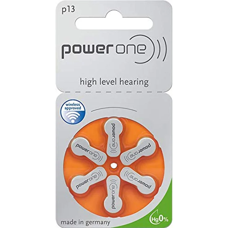 Varta PowerOne P 13 - Hörgerätebatterie PR48 - 310 mAh 1,4 V (60 Stück)