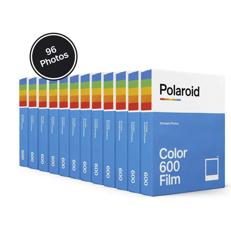 Polaroid - 6014 - Sofortbildfilm Fabre fûr 600 und i-Type - 12 Packs - 96 Fotos