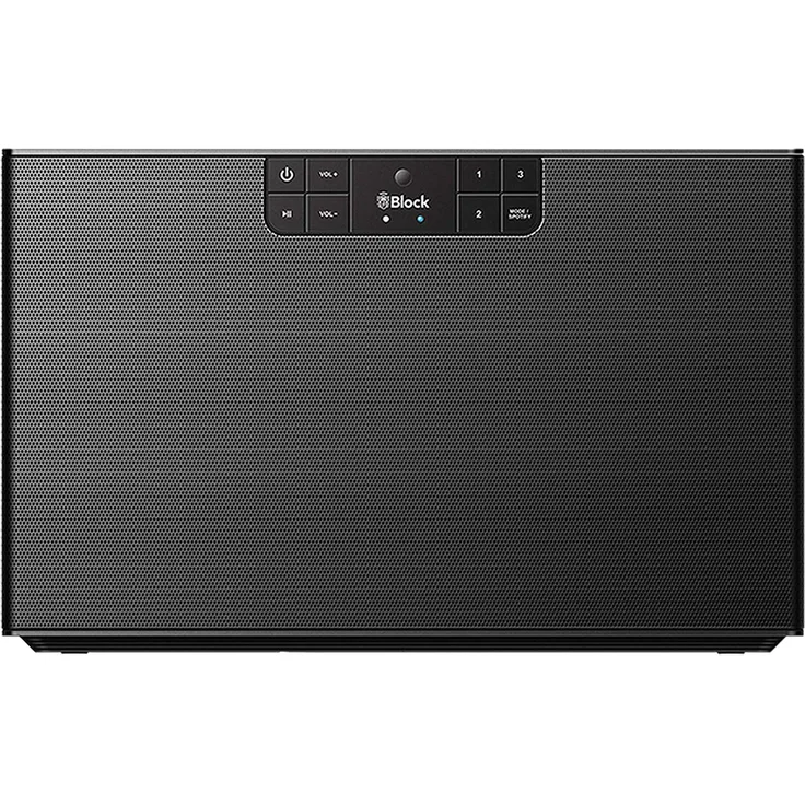 Audioblock BLOCK C Multiroom-Lautsprecher mit Alexa, Webradio, geeignet für Indoor, schwarz