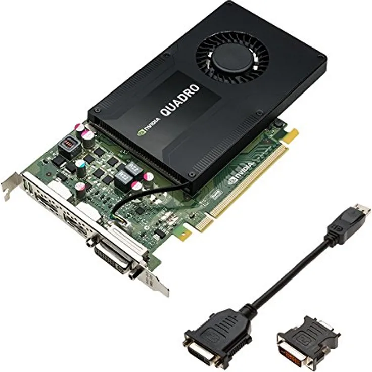PNY VCQK2200-PB Grafikkarte (Quadro K2200, 3840 x 2160 Pixel, NVIDIA, 4 GB, GDDR5, 128 Bit)