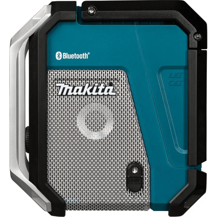 Makita DMR114 12 bis 18 V Li-Ion Baustellenradio mit Bluetooth, LCD-Display, Wecker, geeignet für Outdoor, spritzwassergeschützt, blau – Bild 2