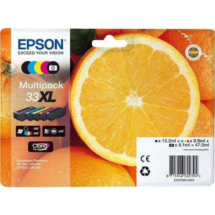 Epson Multipack 33XL Claria Premium Ink Druckerkartuschen in 5 Farben – Bild 1