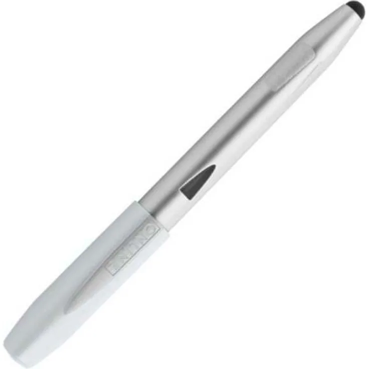 Online Schreibgeräte Schreiblern-Füller Switch Starter mit stabiler Iridiumfeder A (Anfänger), mit Stylus Tip für Touchscreens, für Standardpatronen, weiß