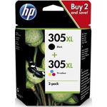 HP 305XL Original Druckerpatronen Schwarz/Cyan/Magenta/Gelb für HP DeskJet, HP DeskJet Plus, HP ENVY (6ZA94AE)