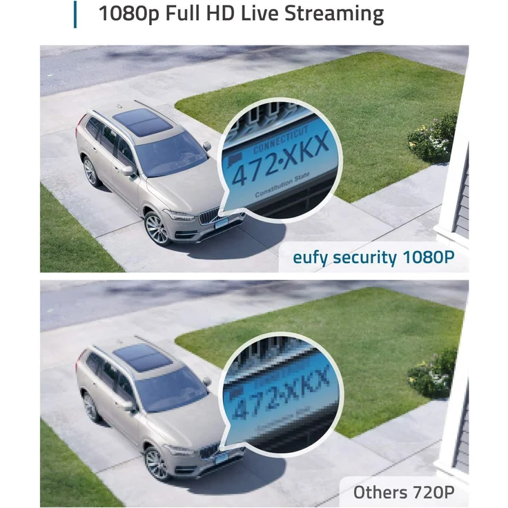 eufy Security eufyCam 2C, zusätzliche kabellose Sicherheitskamera, für HomeBase 2, 180 Tage Akkulaufzeit, HD Übertragung mit 1080p, ohne monatliche Gebühren, Weiß (T81133D3) – Bild 3