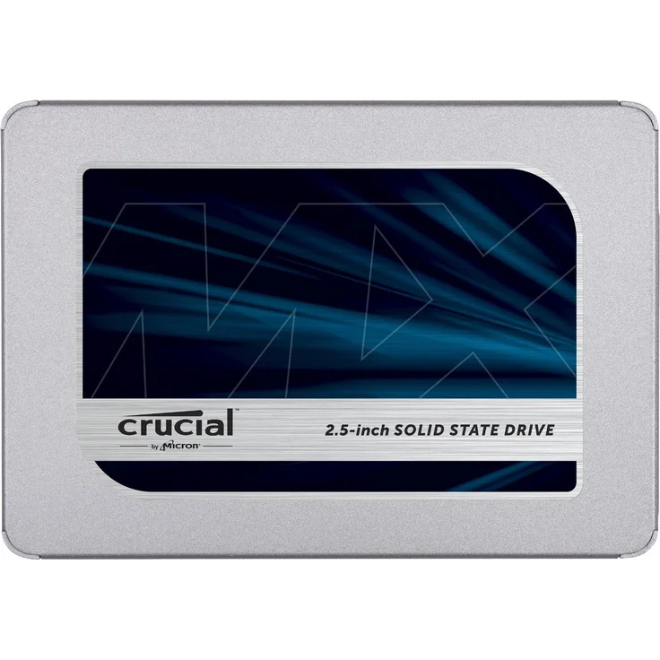 Crucial MX500 - Solid-State-Disk - verschlüsselt - 250 GB - intern - 2.5 Zoll (6.4 cm) - SATA 6Gb/s - 256-Bit-AES - TCG Opal Encryption 2.0 (CT250MX500SSD1)