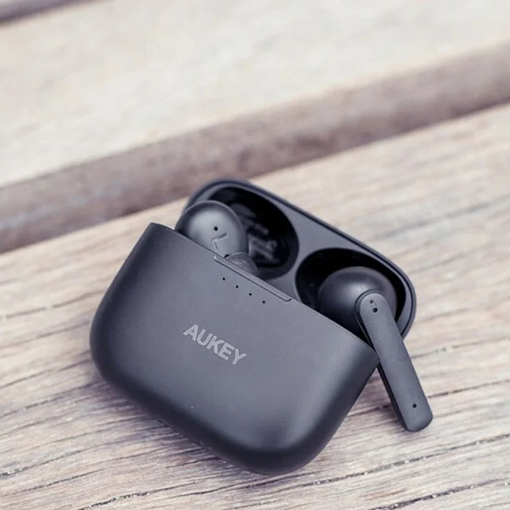 Aukey EP-N5 True Wireless In-Ear Kopfhörer, mit Bluetooth, Mikrofon, Noise Cancelling, schwarz – Bild 2