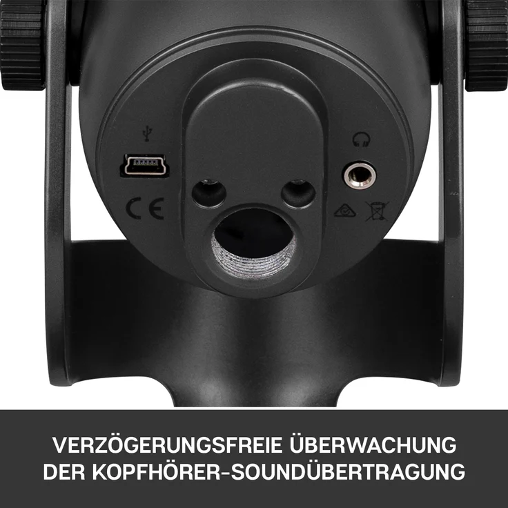 Blue Microphones Yeti USB-Mikrofon (für Aufnahme und Streaming auf PC und Mac, Drei Kondensatorkapseln, Vier Richtcharakteristiken, Kopfhörer-Ausgangs- und Lautstärkesteuerung,Plug und Play) blackout – Bild 5