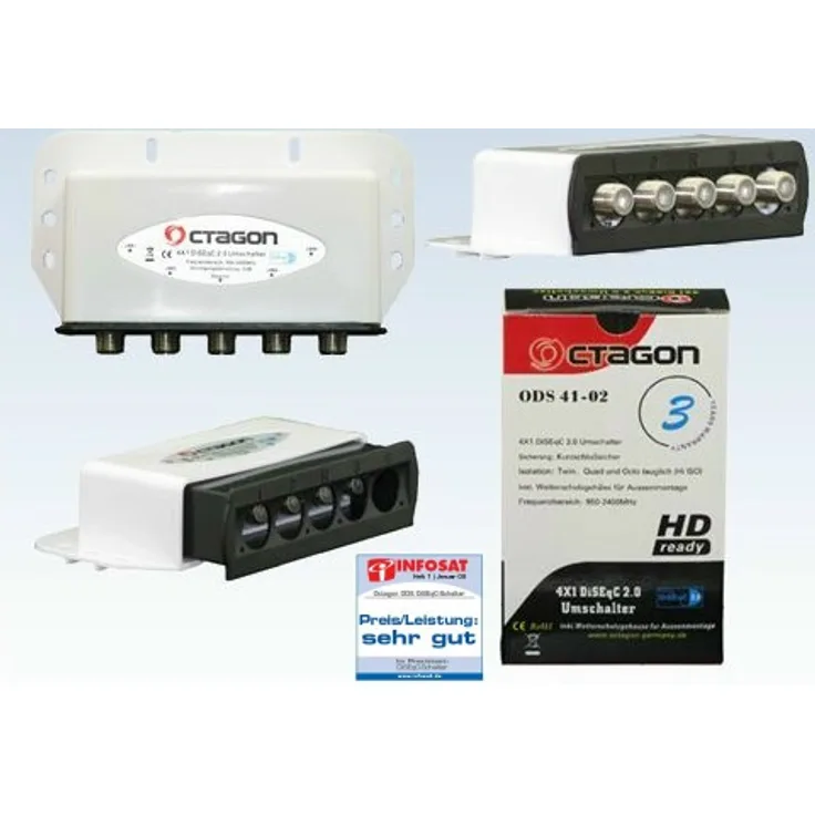 Octagon Diseqc Switch 4/1 Wetterschutz