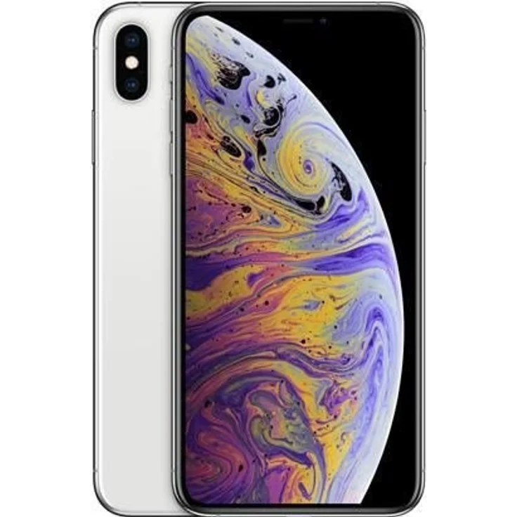 Apple iPhone XS Max Smartphone 16,51cm (6,5 Zoll) OLED-Display, 512GB interner Speicher, 4GB RAM, iOS, Silber - Preisvergleich – Bild 1