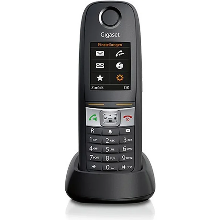 Gigaset E630HX Universal-Mobilteil - IP-Telefon (zum Anschluss an Ihre Basisstation oder Router, das robuste Telefon für Handwerker und Werkstätten) schwarz – Bild 3