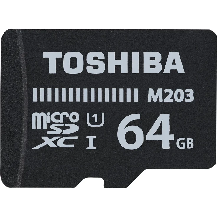 Toshiba M203 Speicherkarte microSDHC 64GB schwarz – Bild 1