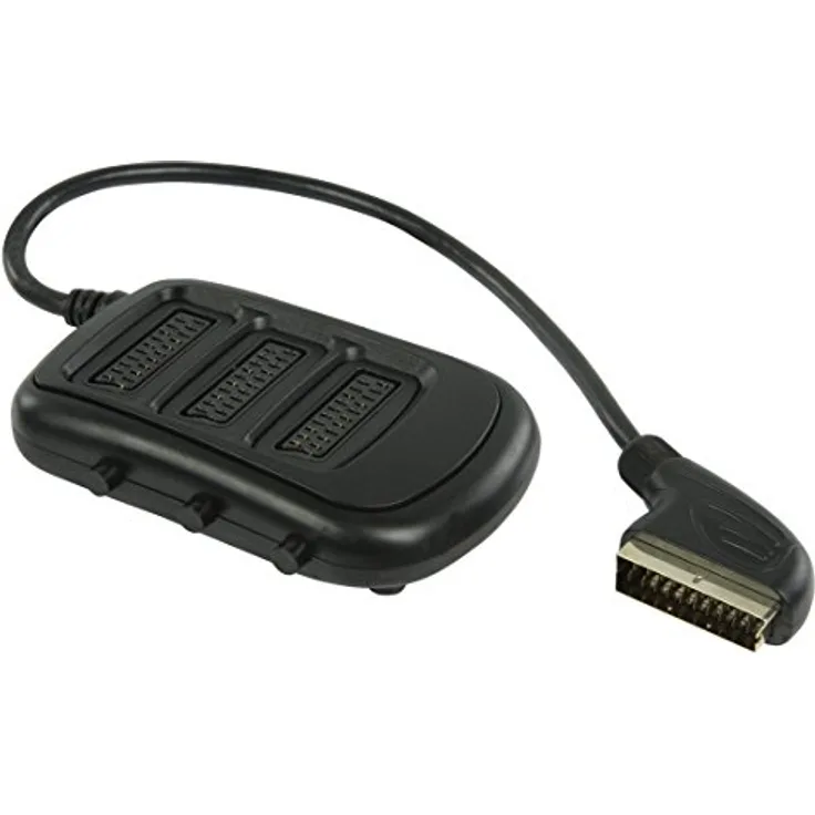 Valueline VLVP31835B05 SCART Video-Switch - Video-Switches (SCART, Schwarz, 0,5 m, 110 mm, 200 mm, 50 mm)