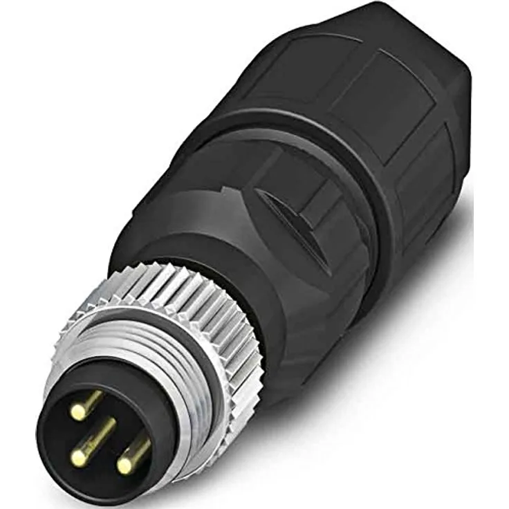 Phoenix 1441008 M8 Schwarz, Silber - Drahtverbinder (M8, Schwarz, Silber, Zink, Nickel, IP67, 60 DC, 48 V)