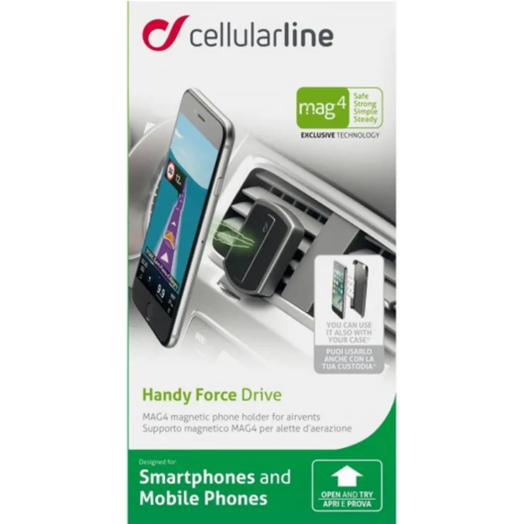 Cellularline Handlich Force Drive KFZ Halterung für Smartphone