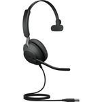Jabra Evolve2 40 Headset, USB-A, Microsoft Teams, schwarz