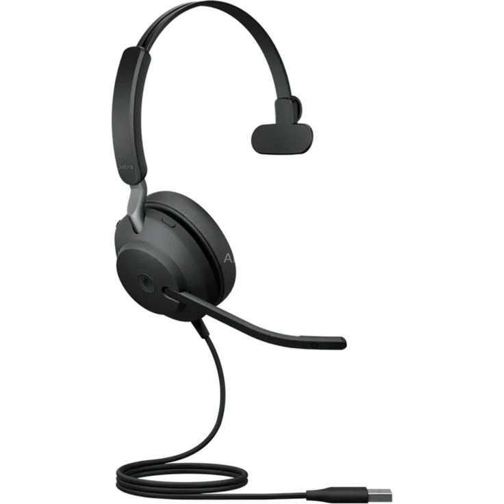 Jabra Evolve2 40 Headset, USB-A, Microsoft Teams, schwarz – Bild 1