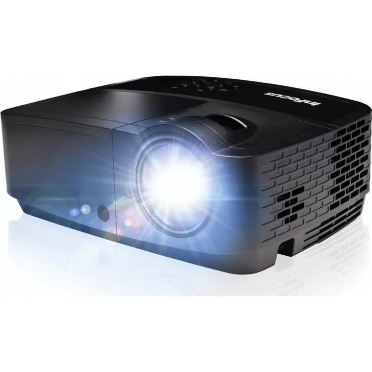 InFocus IN119HDx Business-Beamer, DLP, Full HD (1920 x 1080), Kontrast 15000:1, 3200 ANSI-Lumen, Bildverhältnis 16:9, schwarz