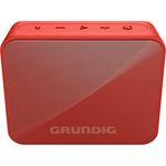 Grundig GBT Solo Mini Bluetooth-Lautsprecher mit Mikrofon, spritzwassergeschützt, rot