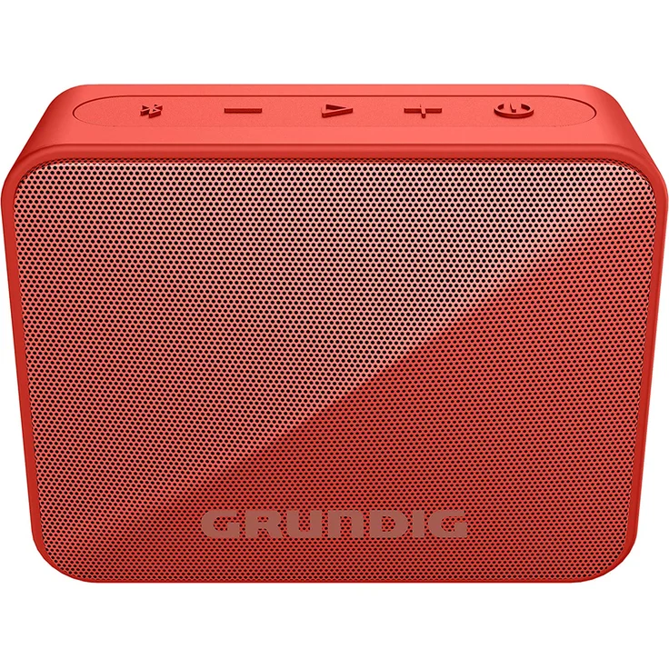 Grundig GBT Solo Mini Bluetooth-Lautsprecher mit Mikrofon, spritzwassergeschützt, rot – Bild 1