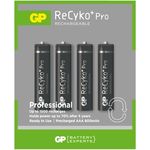 GP ReCyko+ PRO 4 Akkus AAA Micro Akku