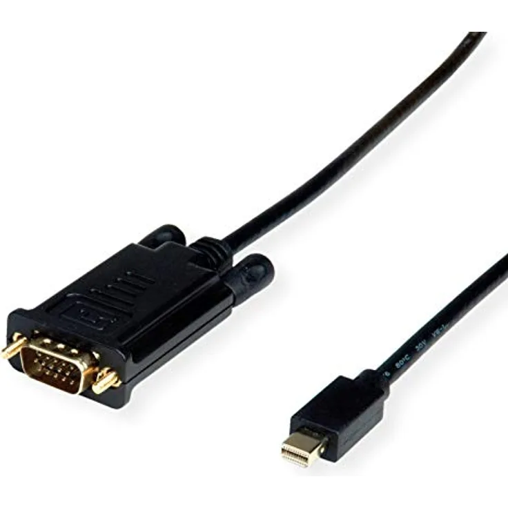 VALUE Kabel Mini DisplayPort-VGA, Mini DP ST - VGA ST, schwarz, 1 m (11.99.5805)