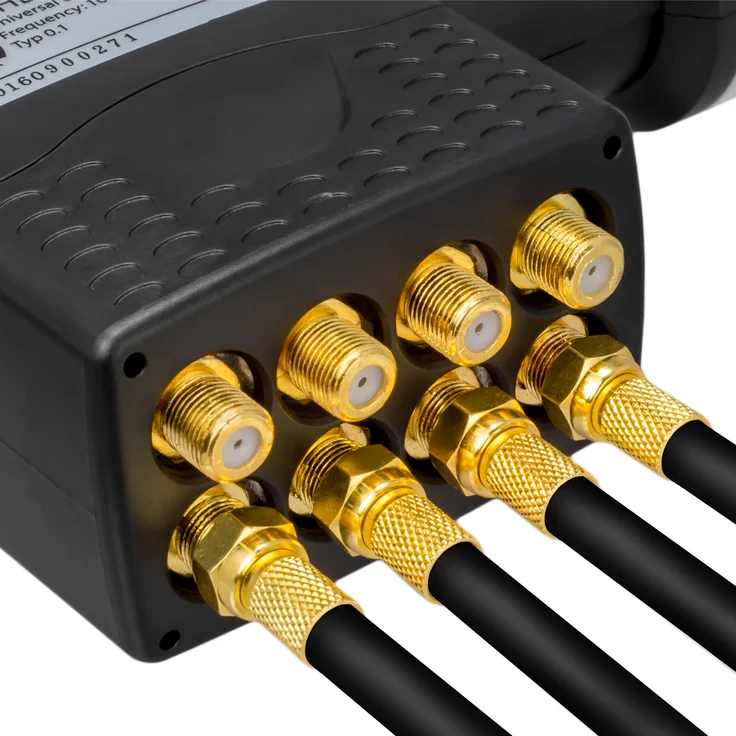 100m Kabel 135dB Stahl Kupfer 5-fach GALAXY ''1751-B'' - SCHWARZ – Bild 2