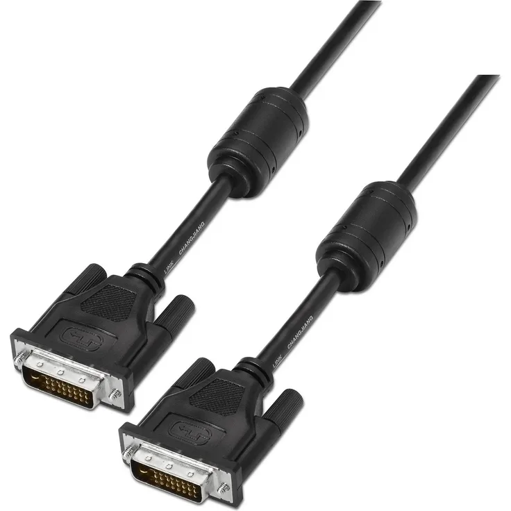 AISENS A117  0089  Kabel DVI 24 + 1 mit Ferrit (1.8 m, 2560 x 1600 unterstützt Auflösungen) schwarz